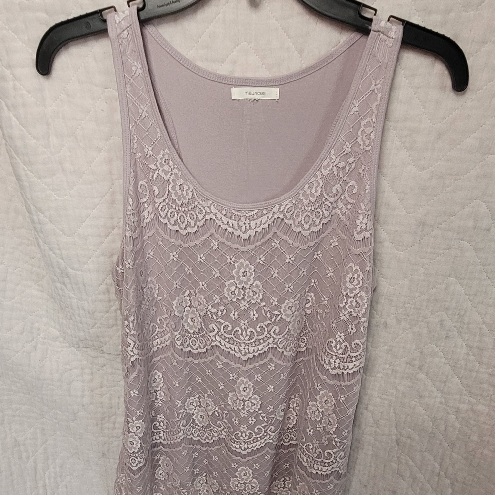 Two maurices floral tank tops